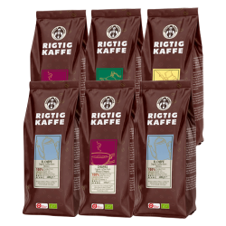 Rigtig Kaffe Organic Mixpaket 2,4 kg Hela Kaffebönor