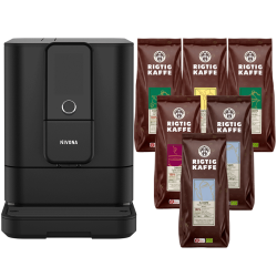 Nivona NIVO 8101 Svart Espressomaskin Inkl. 8x400g Organic Rigtig Kaffe