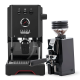 Gaggia Classic UP Svart Espressomaskin Inkl. Eureka Mignon Zero 65 Mattsvart Espressokvarn