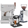 Ascaso Steel Duo Plus Polerad Stål Espressomaskin Inkl. Eureka Espressokvarn & Baristapaket