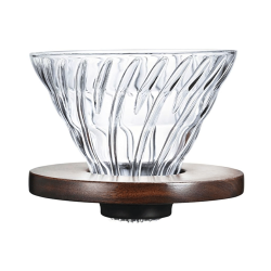 Hario V60-02 Glasdripper Valnötsträ 2 Koppar