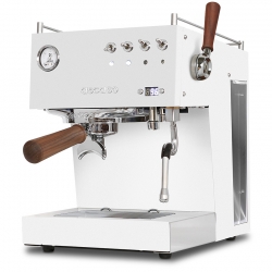 Ascaso Steel Duo Plus White Espressomaskin Inkl. Eureka Mignon Libra 55 Krom/Vit Espressokvarn & Baristautrustning