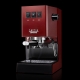 Gaggia Classic E24 Röd Espressomaskin Inkl. Eureka Mignon Zero 65 Speedy Mattsvart Espressokvarn