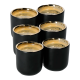 La Cafetière Dubbelväggad Espressokopp 7 cl 6 st Svart/Guld