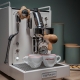 La Pavoni Mini Cellini Vit LPSMCW01EU Espressomaskin Inkl. Eureka Mignon Zero 65 Speedy Vit Espressokvarn