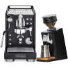 La Pavoni Mini Cellini Svart LPSMCB01EU Espressomaskin Inkl. Eureka Mignon Zero 65 Speedy Mattsvart Espressokvarn