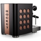 Rocket Appartamento TCA Svart/Koppar Espressomaskin Inkl. Eureka Mignon Zero 65 Speedy Matt Svart Espressokvarn