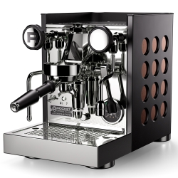 Rocket Appartamento TCA Svart/Koppar Espressomaskin Inkl. Eureka Mignon Zero 65 Speedy Matt Svart Espressokvarn