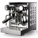 Rocket Appartamento TCA Stål/Vit Espressomaskin Inkl. Eureka Mignon Zero 65 Speedy Vit Espressokvarn