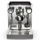 Rocket Appartamento TCA Stål/Svart Espressomaskin Inkl. Eureka Mignon Zero 65 Speedy Matt Svart Espressokvarn