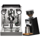Rocket Appartamento TCA Stål/Svart Espressomaskin Inkl. Eureka Mignon Zero 65 Speedy Matt Svart Espressokvarn