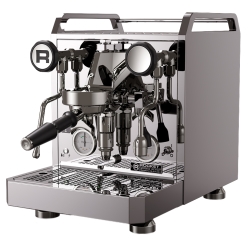 Rocket Mozzafiato Fast R Stål Espressomaskin Inkl. Eureka Atom W 65 Casa Matt Svart Espressokvarn