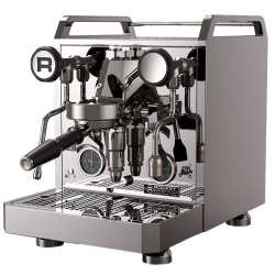 Rocket Mozzafiato Fast V Stål Espressomaskin Inkl. Eureka Atom W 65 Casa Matt Svart Espressokvarn