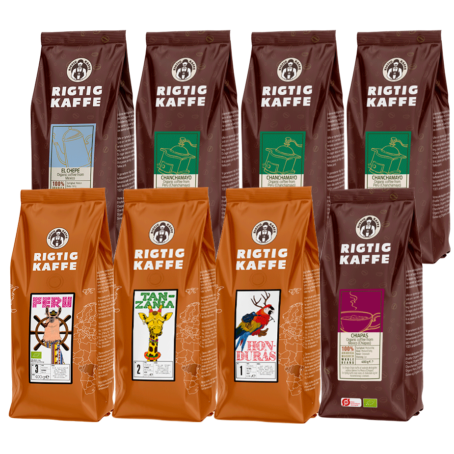 Rigtig Kaffe Ekologiskt Mixpaket 3,3kg