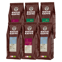 Rigtig Kaffe Organic Mixpaket 2,4 kg Hela Kaffebönor