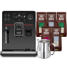 Gaggia Accademia Espressomaskin Inkl. Mjölkkanna 0,5L & 5x400g Rigtig Kaffe Organic Brun Serie