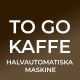 To Go-Kaffe Halvautomatiska Maskin
