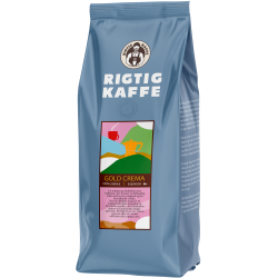 Rigtig Kaffe Gold Crema 1 kg Hele Kaffebönor