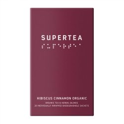 Supertea Hibiscus Cinnamon – Ekologiska tepåsar 20 st