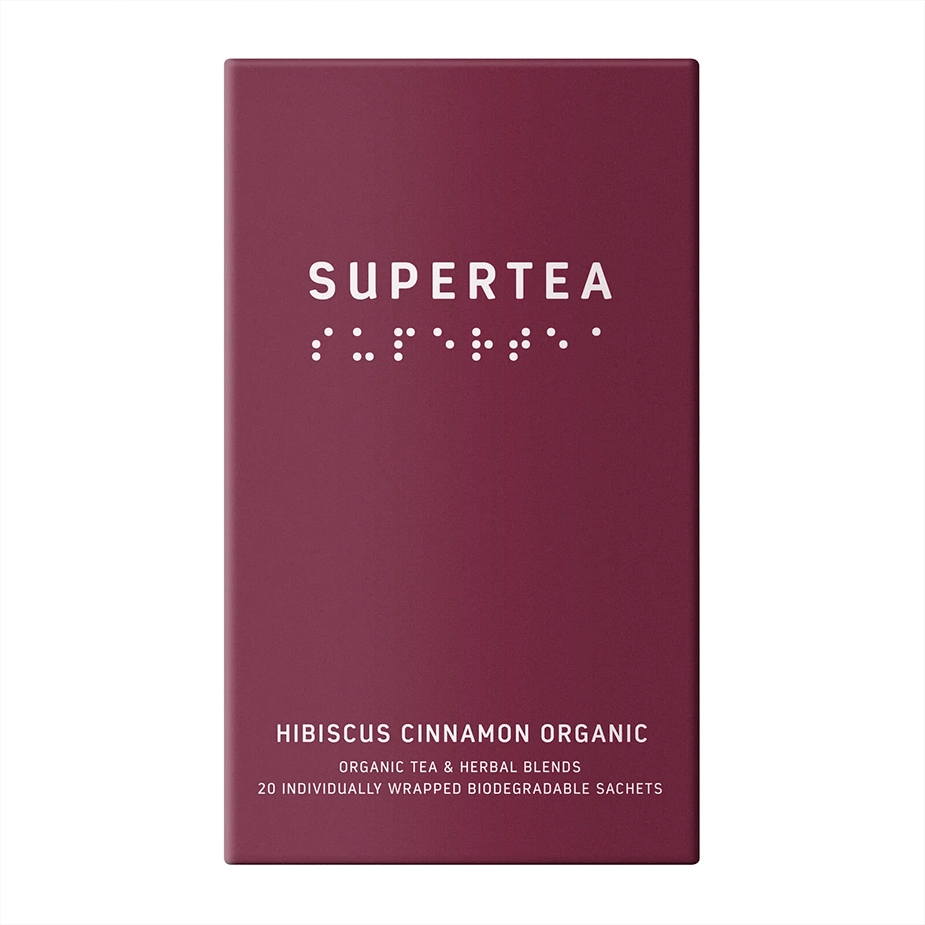 Supertea Hibiscus Cinnamon &ndash; Ekologiska tep&aring;sar 20 st