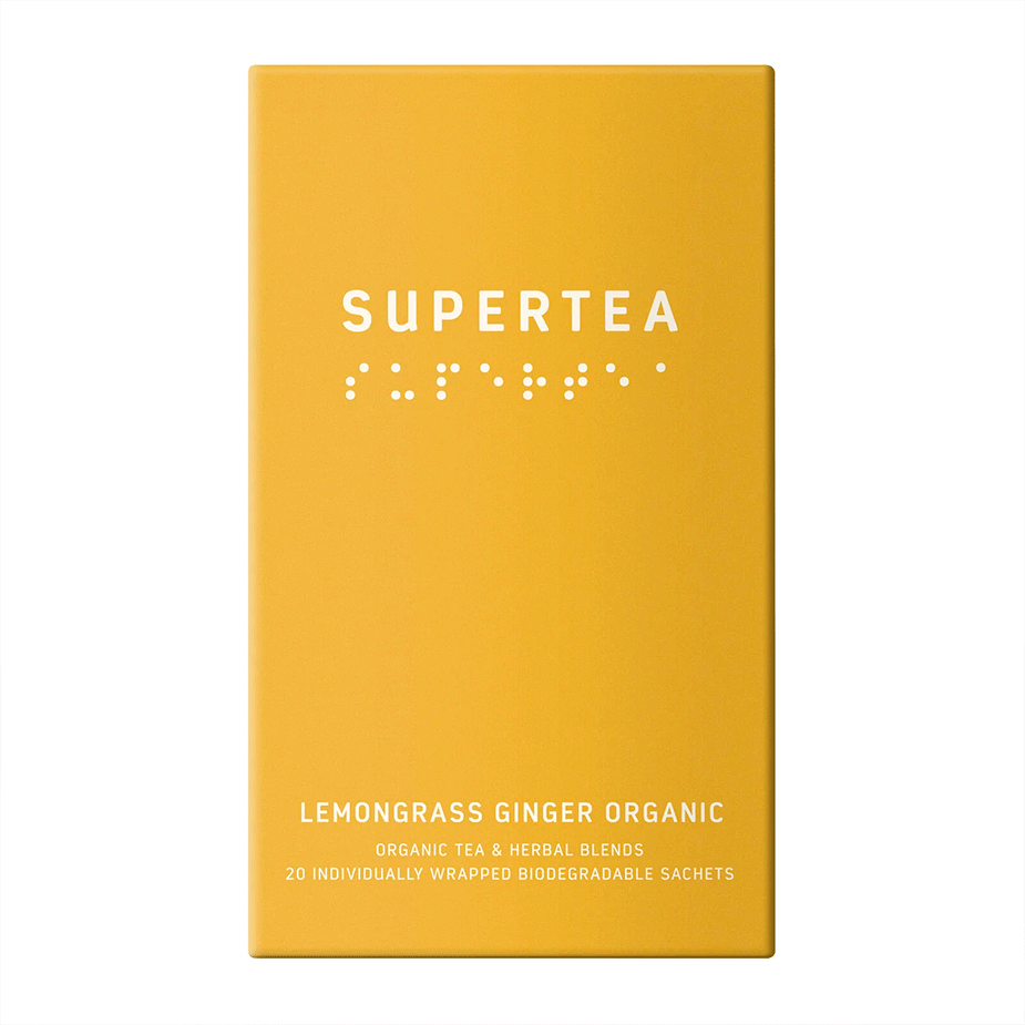 Supertea Lemongrass Ginger Ekologiska tep&aring;sar 20 st