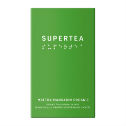 Supertea Matcha Mandarin – Ekologiska tepåsar 20 st