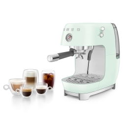 Smeg ECF03PGEU Manuell Espressomaskin Pastellgrön