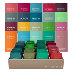 Supertea Start Box 120 Ekologiska Tepåsar 12 varianter Inkl. 1 av varje variant Supertea Ekologiska Tepåsar 20 st