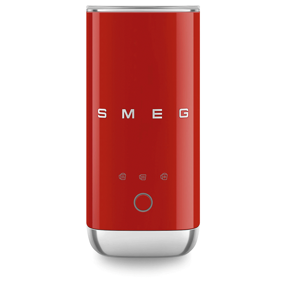 Smeg MFF02RDEU Mini Mj&ouml;lkskummare R&ouml;d