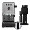 Gaggia Classic UP Espressomaskin i Stål inkl. Timemore Bricks Kvarn 01S & Mjölkkanna 0,35 L