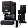 Gaggia Classic E24 Svart inkl. Timemore Bricks Kaffekvarn 01S & Motta Aurora Mjölkkanna 0,35 L