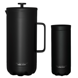 Scanpan Termo 8 Koppars Kaffepress Black inkl. Scanpan Termomugg 0,28 L Black