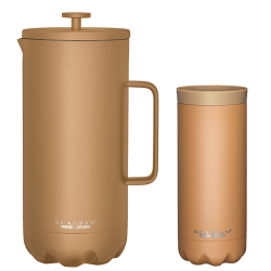 Scanpan Termo Kaffepress Tannin inkl. Scanpan Termomugg 0,28 L Tannin