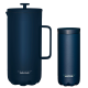 Scanpan Termo Kaffepress Oxford Blue inkl. Scanpan Termomugg 0,28 L Oxford Blue