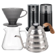 Filterbryggset Inkl. Timemore Server 600ml, Hario Dripper Grå, IKAPE-Kittel, House of Barista Mjölkskummare & Kaffekvarn
