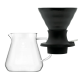 Filterbryggset Inkl. Timemore Server 600ml & Hario V60 Immersion Switch Dripper Keramik 2 koppar Svart & 100 st. Filter