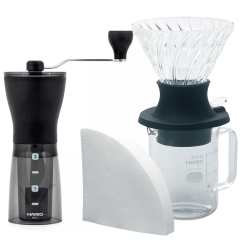 Hario Immersion Switch Filterbryggning Set Inkl. Hario Slim Plus Kaffekvarn