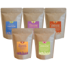 Smaksatt Kaffe Mixpaket 5x225g Hela kaffebönor