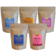 Smaksatt Kaffe Mixpaket 5x225g Hela kaffebönor