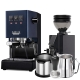 Gaggia Classic E24 Blå Espressomaskin Inkl. Eureka Mignon Zero 55s & Baristautrustning