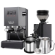 Gaggia Classic E24 Grå Espressomaskin Inkl. Eureka Mignon Zero 55s & Baristautrustning