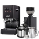 Gaggia Classic E24 Svart Espressomaskin Inkl. Eureka Mignon Zero 55s & Baristautrustning