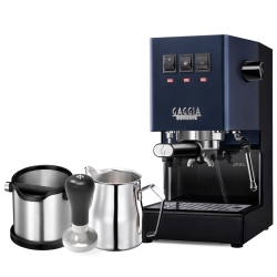 Gaggia Classic E24 Blå Espressomaskin Inkl. Baristautrustning
