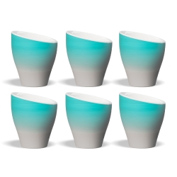 Club House Volcano Espressokopp Light Blue 9 cl 6 Stk