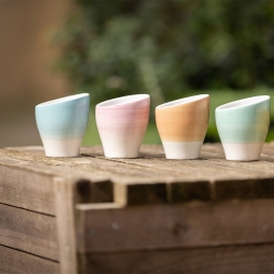 Club House Volcano Espressokopp Light Blue 9 cl 6 Stk