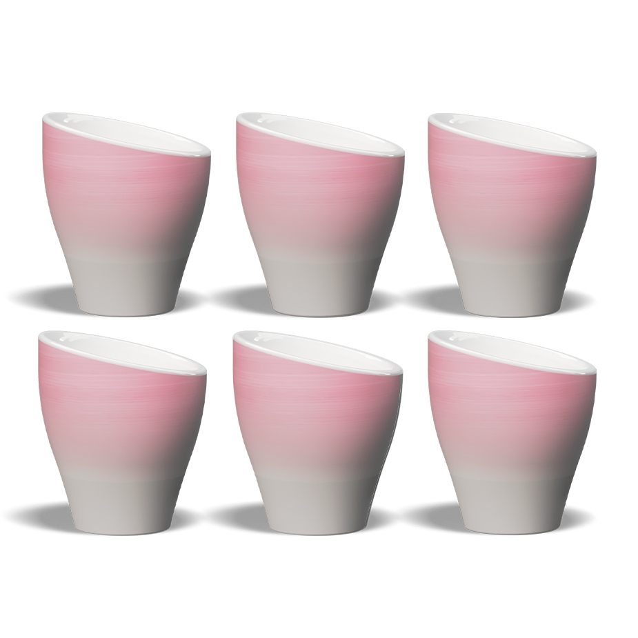 Club House Volcano Espressokopp Pink 9 cl 6 Stk