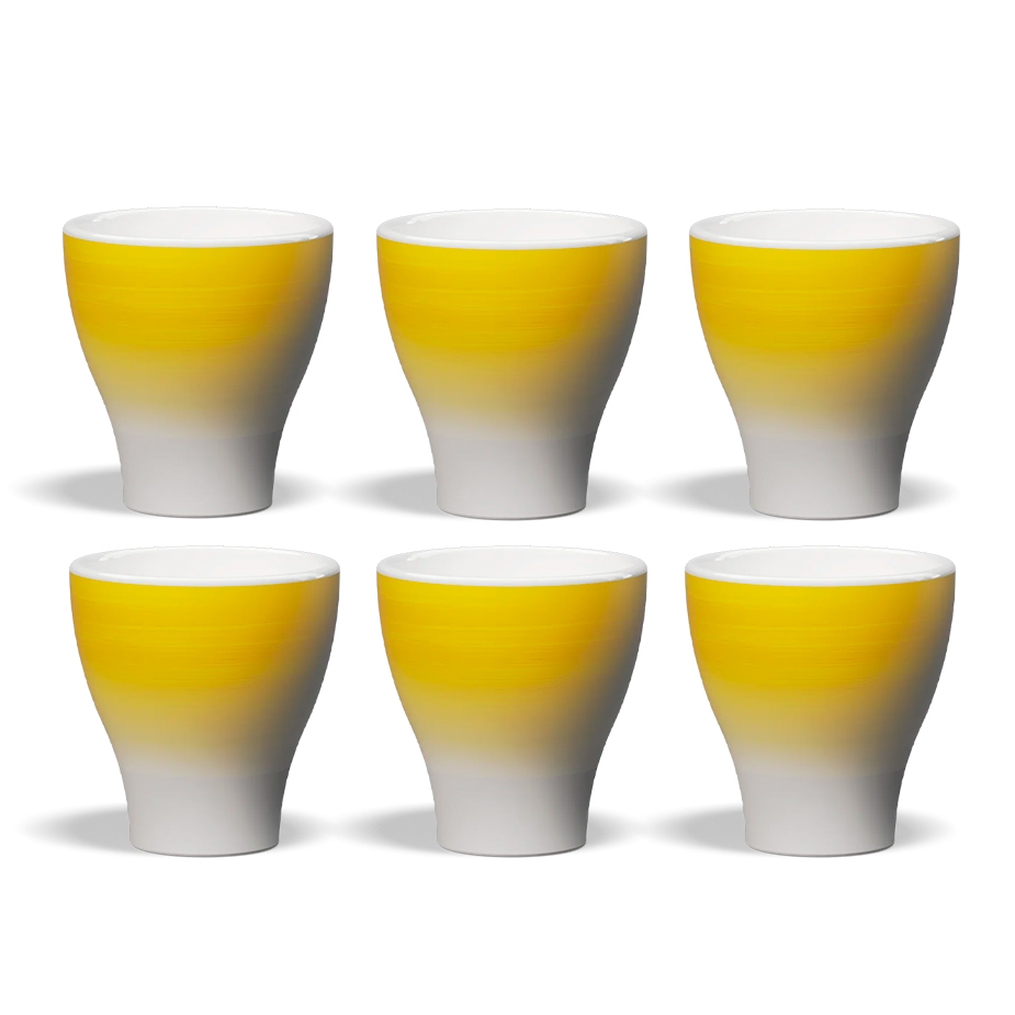 Club House Volcano Dubbel Espressokopp Yellow 12,5 cl 6 Stk