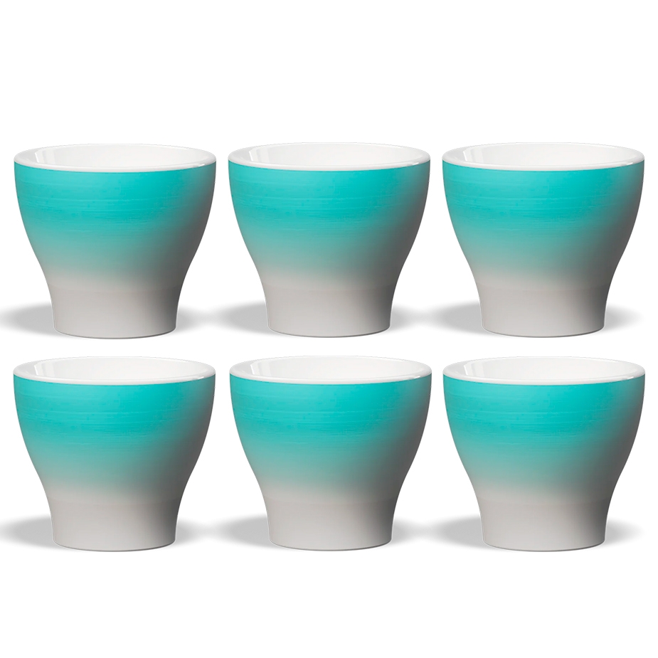 Club House Volcano Cappuccinokopp Light Blue 21 cl 6 Stk
