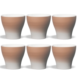 Club House Volcano Lattekopp Sand 28,5 cl 6 St