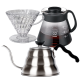 Hario Filterbryggset inkl. V60 Kettle Buono 100 1 L, V60 Dripper 2 koppar & V60 Server